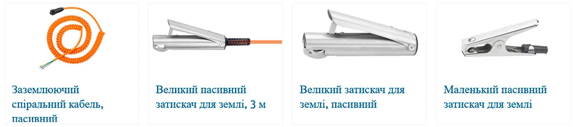 Великий затискач для землі, пасивний Eltex Elektrostatik
